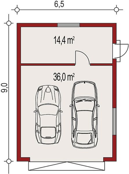 Parter projektu APG 4B budynek gospodarczy