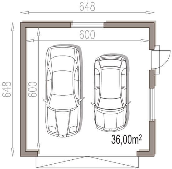 Parter projektu APG 5A budynek gospodarczy