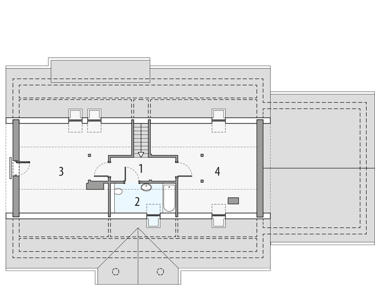 Poddasze projektu Sielanka 2a2g