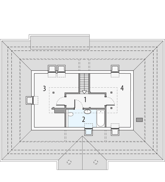 Poddasze projektu Sielanka 2b0g