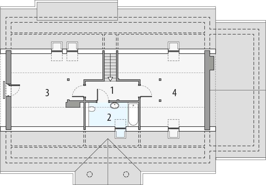 Poddasze projektu Sielanka 1a1g-ps
