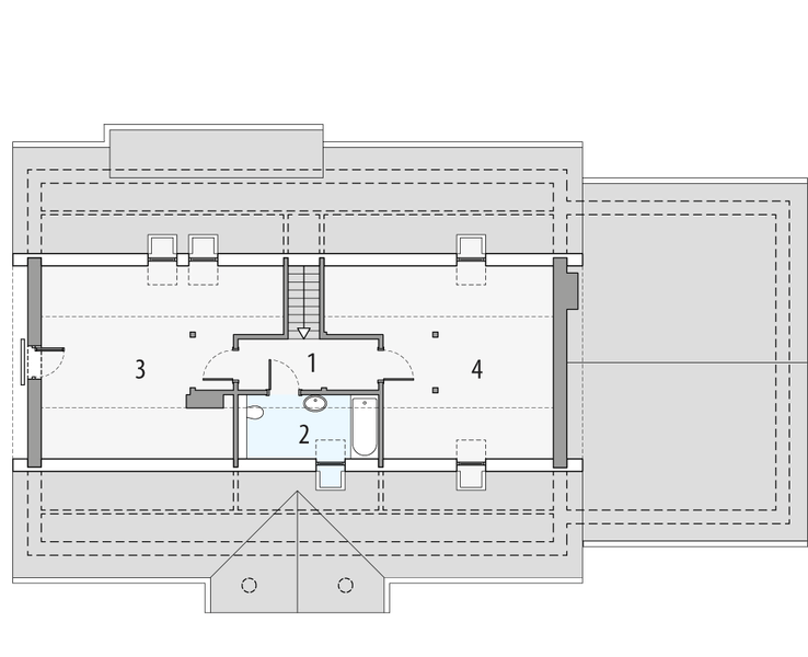 Poddasze projektu Sielanka 2a2g-ps
