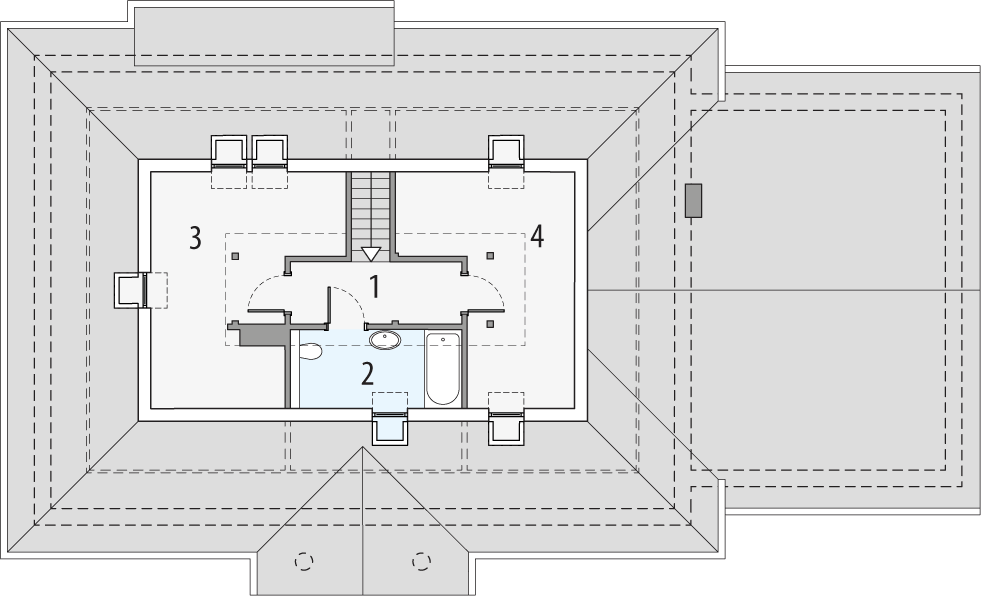 Poddasze projektu Sielanka 2b2g-ps
