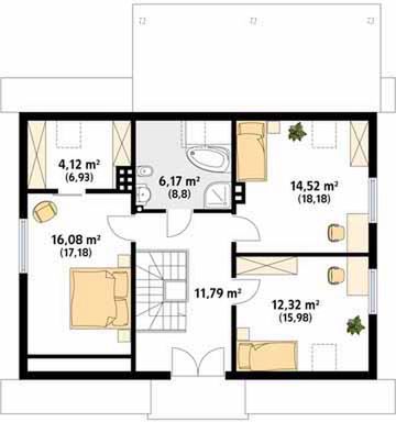 Poddasze projektu Arnika 2 dr-T