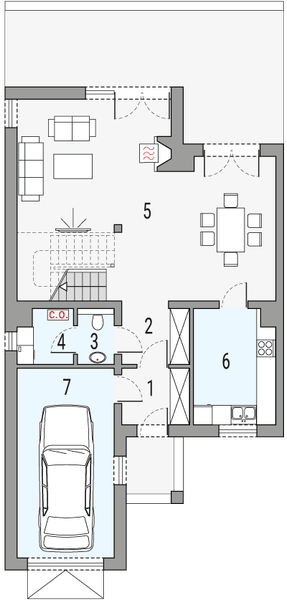 Parter projektu Nevada - segment lewy