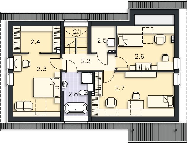 Poddasze projektu Bergen IV LMP90c