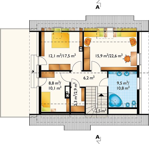 Poddasze projektu Drozd Eko (925)