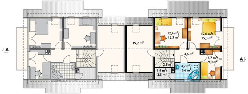 Poddasze projektu Smyk-2 Duo (879)