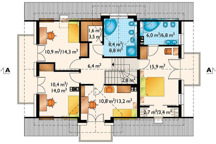 Poddasze projektu Zofia Neo (1249)