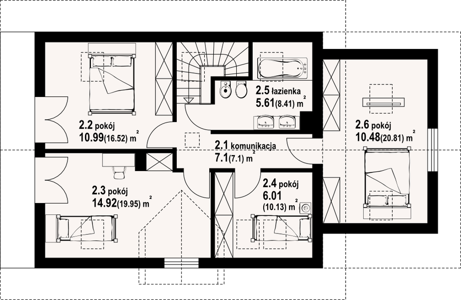 Poddasze projektu Świdnica dws 7