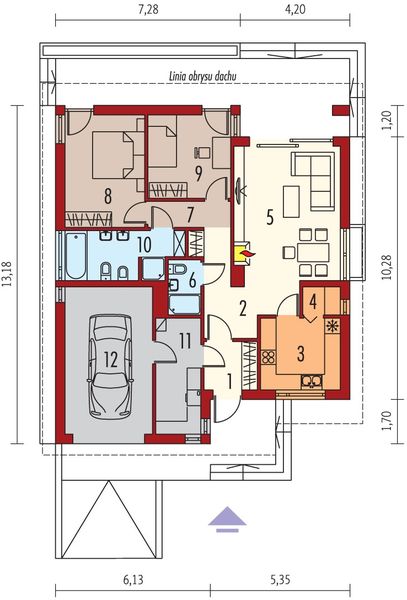 Parter projektu Rafael G1 bianco