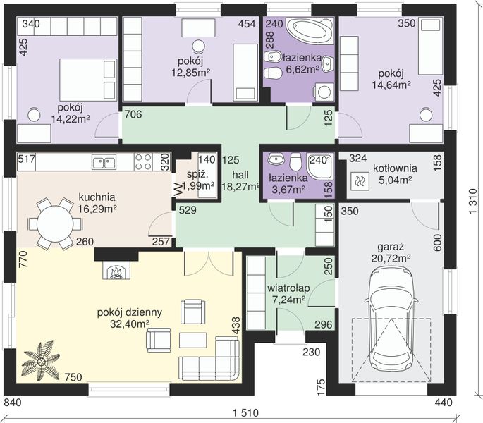 Parter projektu Dom przy Słonecznej 5