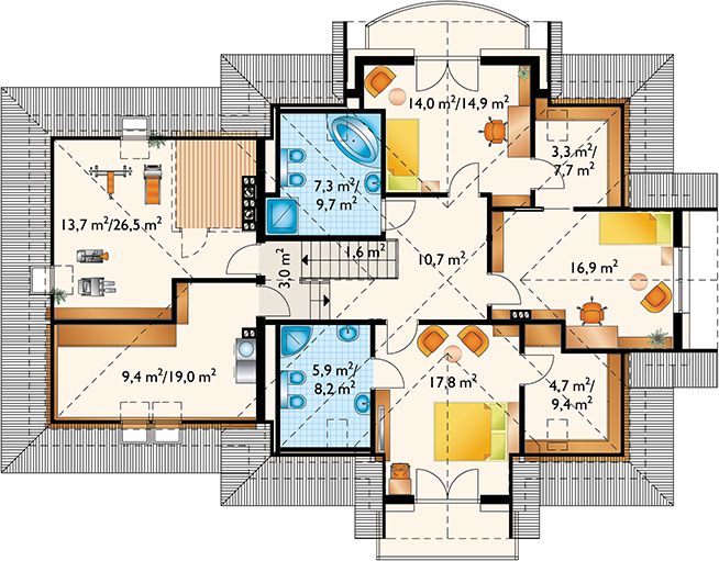 Poddasze projektu Ksymena (1336)