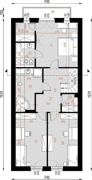 Poddasze projektu D102B