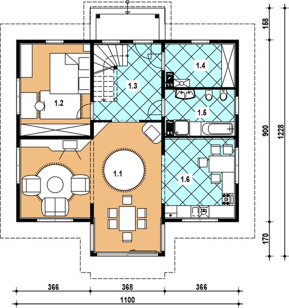 Parter projektu L-70 Dom z bali