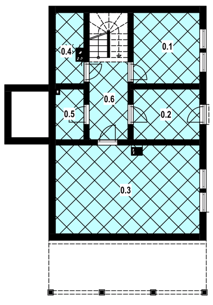 Piwnica projektu L-75 Dom willowa szkieletowy