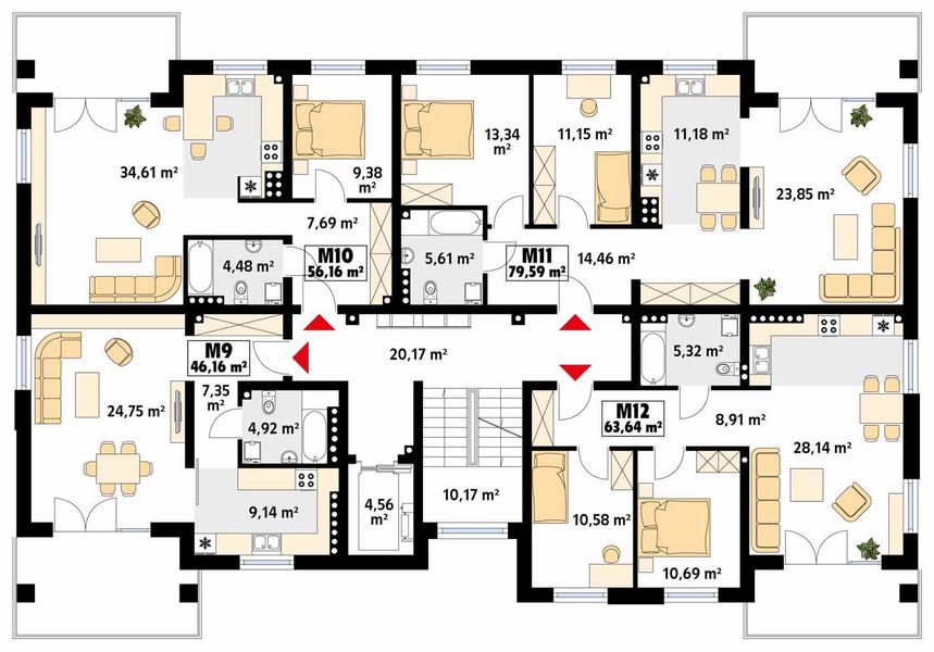 Piętro 2 projektu Akant 2