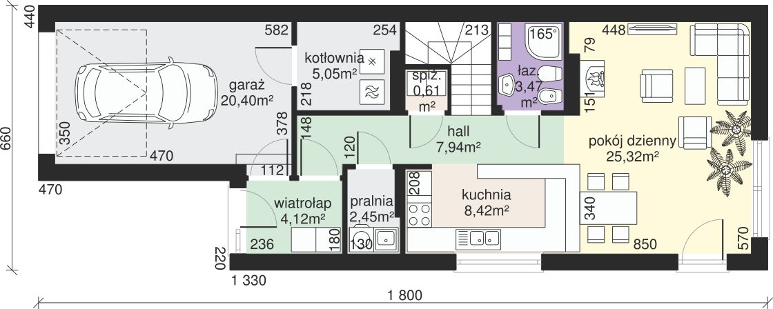 Parter projektu Dom przy Migdałowej 3