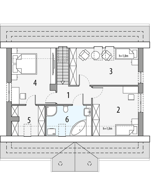 Poddasze projektu Selena a ps