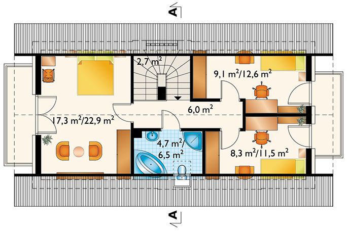 Poddasze projektu Longinus Sto (1352)