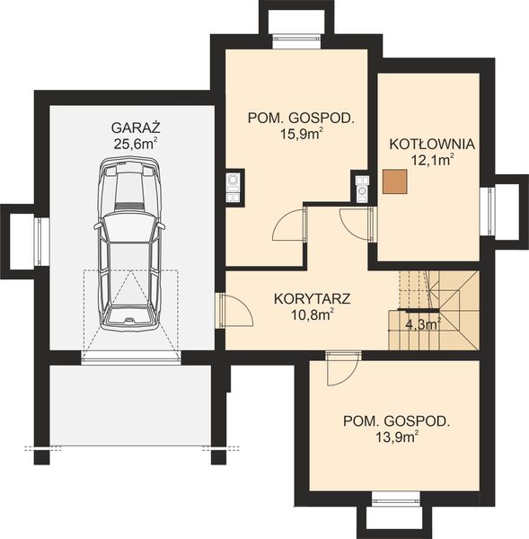 Piwnica projektu APS 116