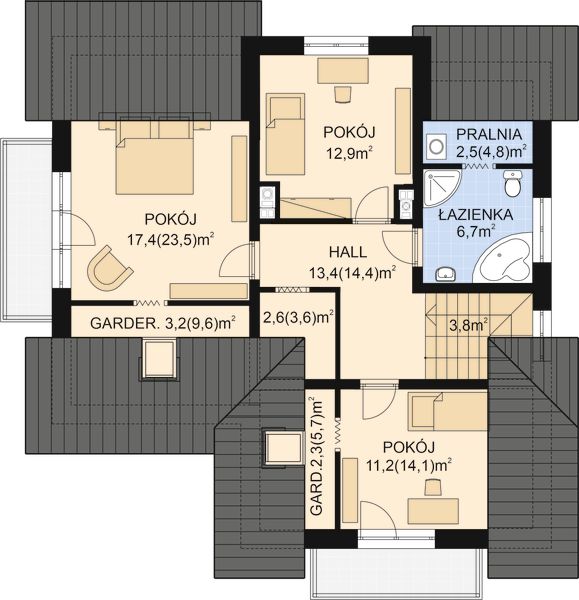 Poddasze projektu APS 116