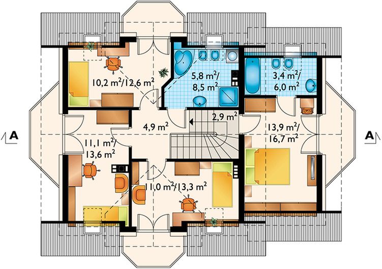Poddasze projektu Helena Prima (1356)