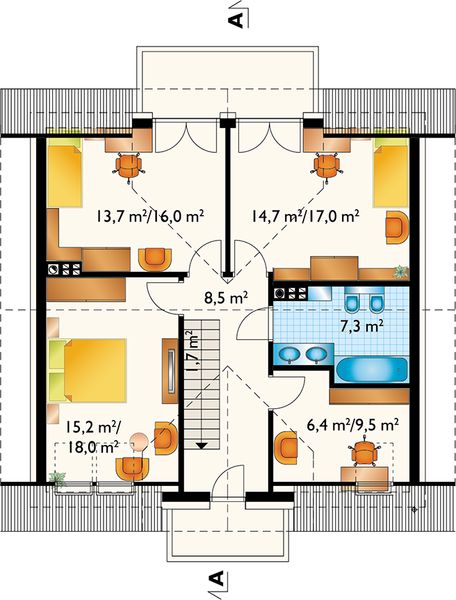 Poddasze projektu Winnik (1368)