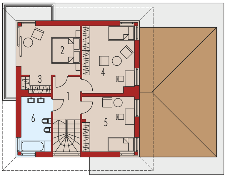 Piętro 1 projektu Rodrigo III G1