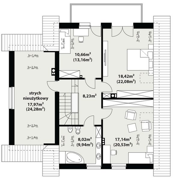 Poddasze projektu Dora