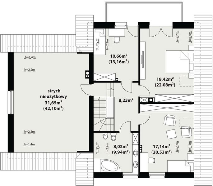 Poddasze projektu Dora 2