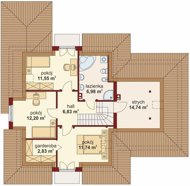 Poddasze projektu Delos