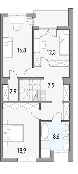 Piętro 1 projektu Imbir P