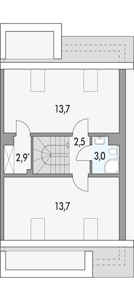 Poddasze projektu Imbir P