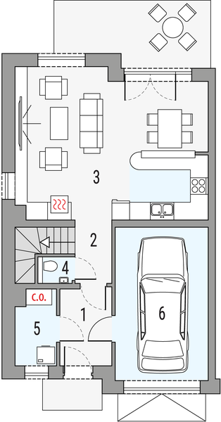 Parter projektu Emil - segment lewy