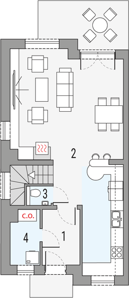 Parter projektu Emilia - segment lewy