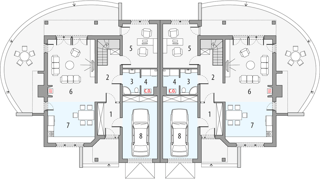 Parter projektu RODZYNEK 2A - bliźniak LLL