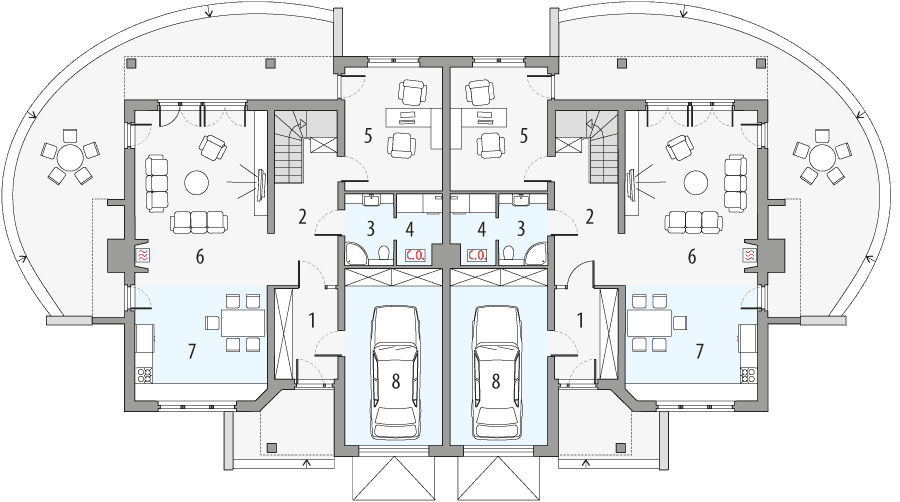 Parter projektu Rodzynek 2a - dwulokalowy LLL