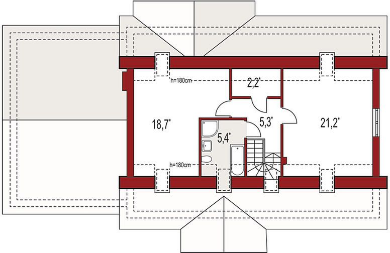 Poddasze projektu Anita B