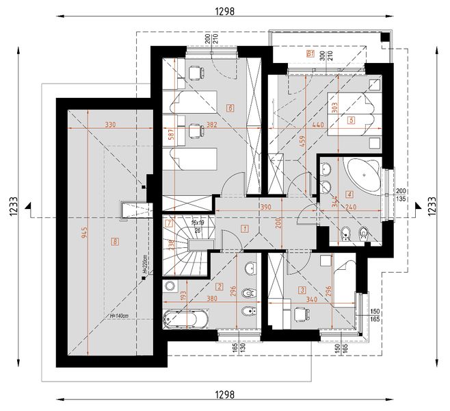 Piętro 1 projektu D132