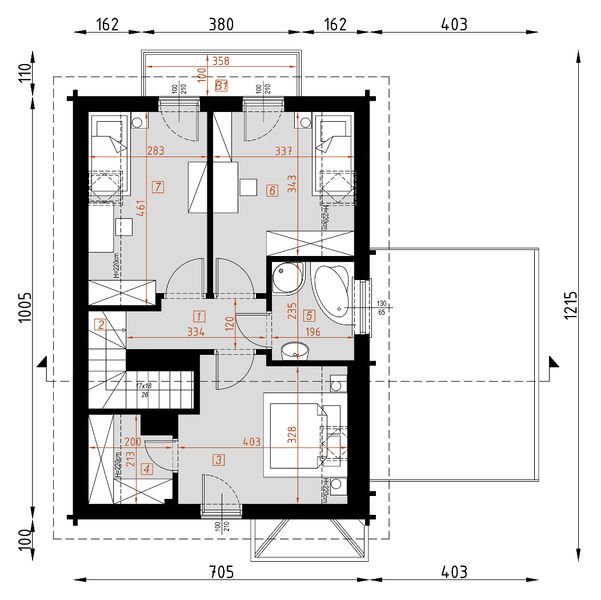 Poddasze projektu D134