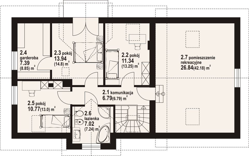 Poddasze projektu Dukla 11gg