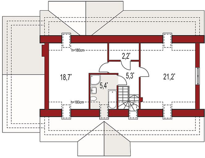 Poddasze projektu Anita Dworek A