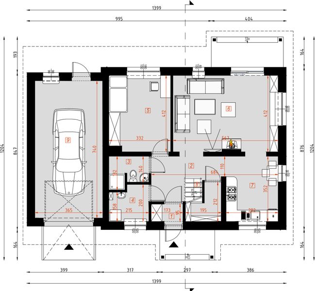 Parter projektu D101 - Tobiasz z piwnicą