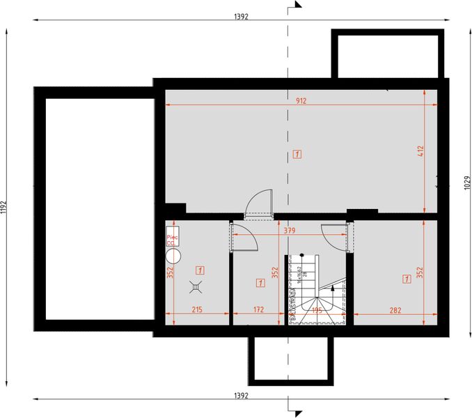 Piwnica projektu D101 - Tobiasz z piwnicą