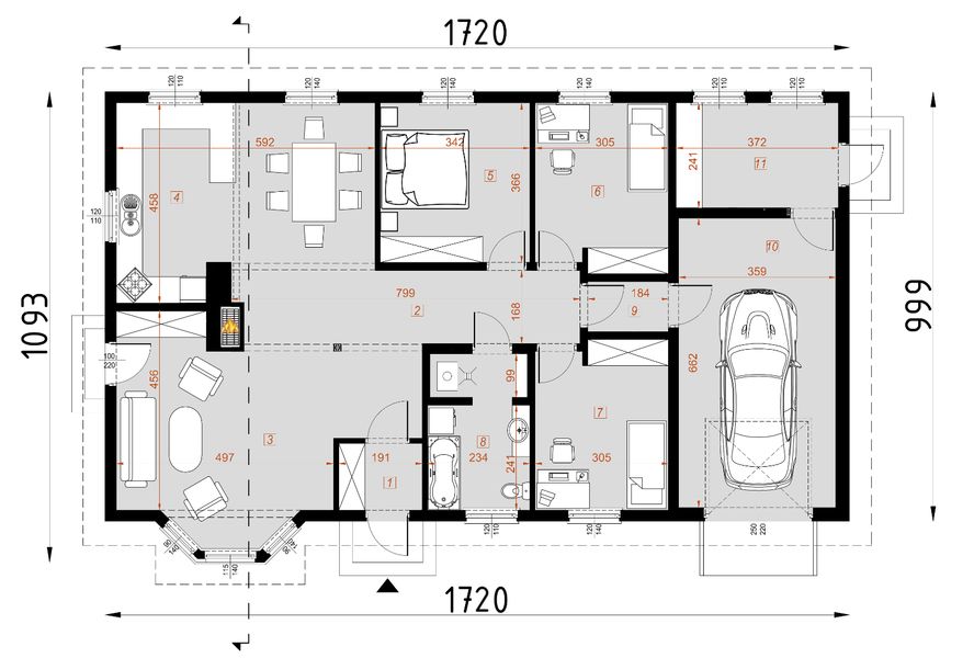 Parter projektu D09 - Lucyna wersja drewniana