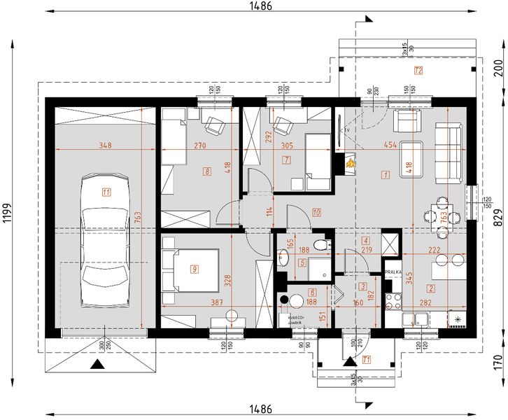 Parter projektu D85 - Jarosław wersja drewniana