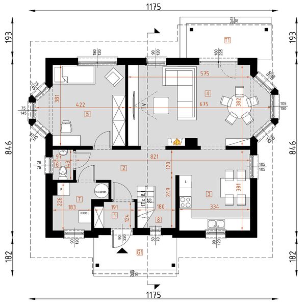 Parter projektu D97 - Marcjanna wersja drewniana