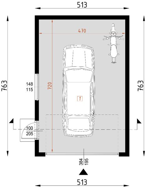 Parter projektu G2 - Garaż 2