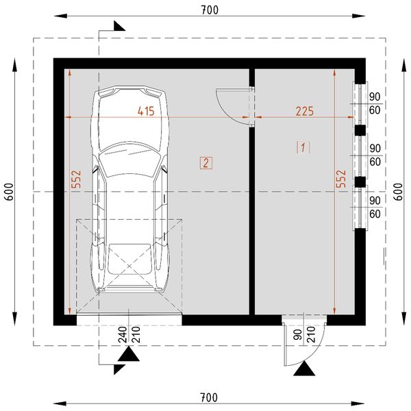 Parter projektu G3 - Garaż 3